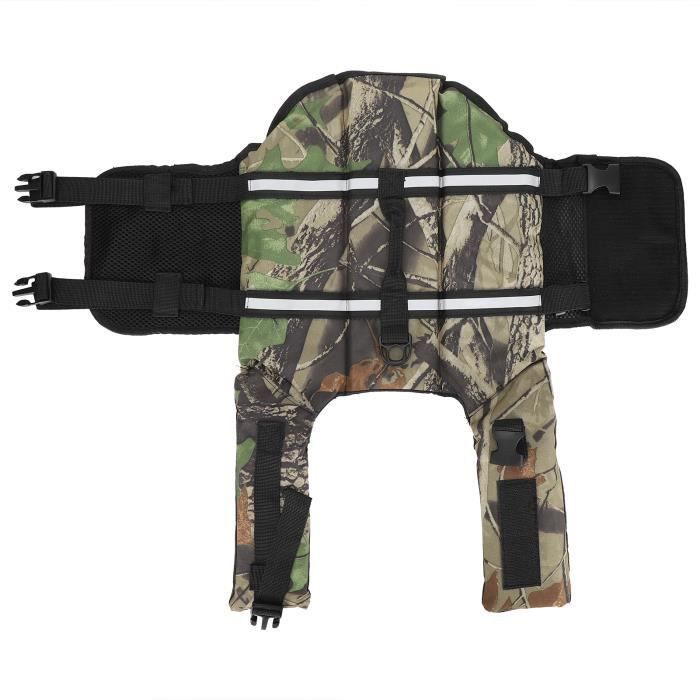 Comparer les prix de Gilet de sauvetage pour chien OMABETA - Maillot de bain - Taille L - Camouflage