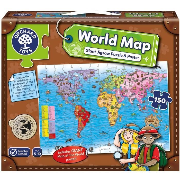 Carte du monde - Puzzle - ORCHARD