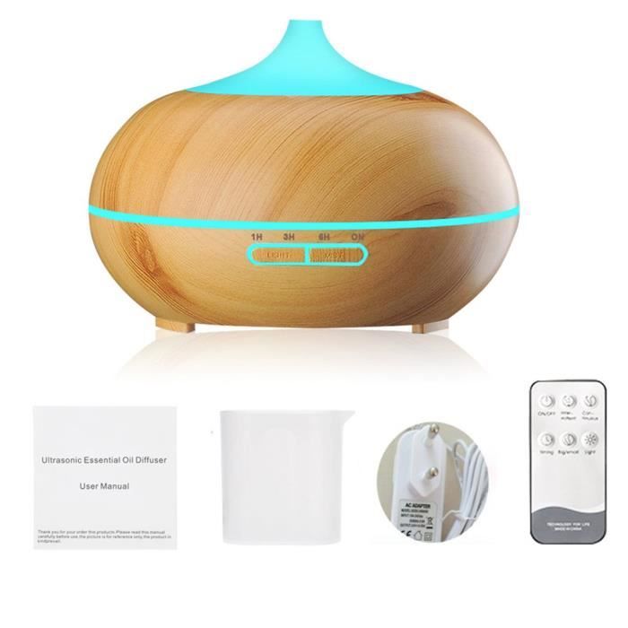 arrêt automatique sans eau humidificateur d’air bébé avec LED 7 couleurs 12 heures d/'autonomie Diffuseur de parfum ambiant 320 ml. sans fil Aromatherapie silencieux Humidificateur Ultrasonique