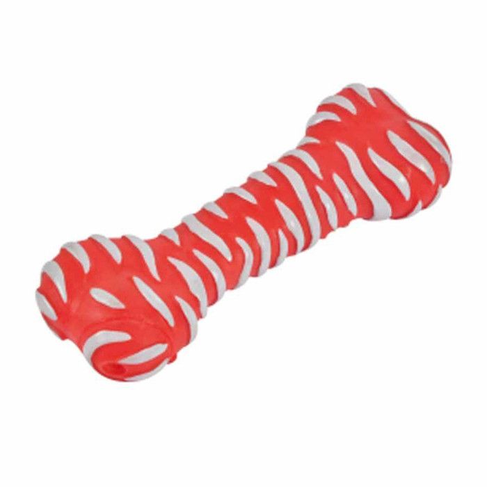 Jouet pour Chien Forme Os 18cm Rouge Jouet pour Chien Forme Os 18cm Rouge