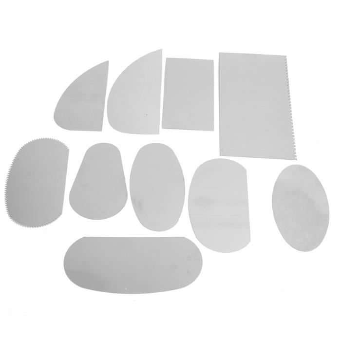 Outil A Sculpter Kit De 4 Grattoirs En Acier Inoxydable Pour Poterie - Outils De Sculpture Et Modelage Avec Bords Dentelés Outils Modelage Argile