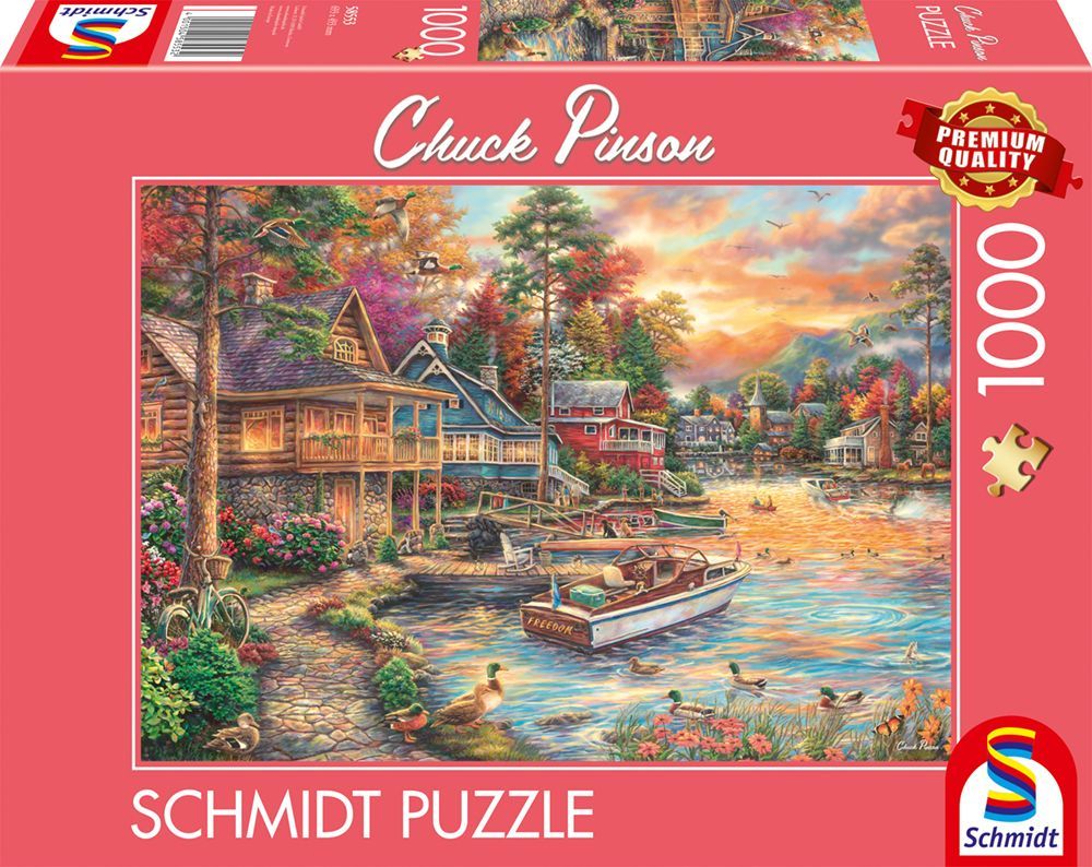 SC58553 Puzzle 1000 pièces paysage lacustre 69 3 x 49 3 cm