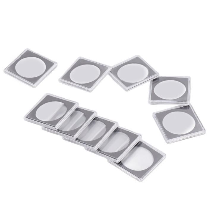 400 x Transparent plastique Porte-monnaie Capsules pièces de monnaie