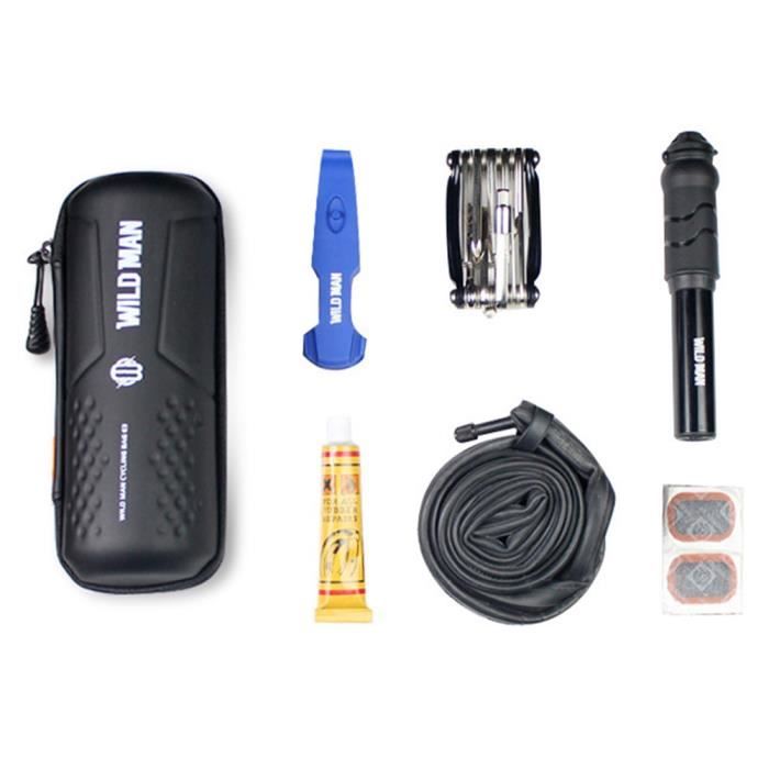 SAHOO MIX en 1 Outils de velo Kit de reparation de velo avec pompe a