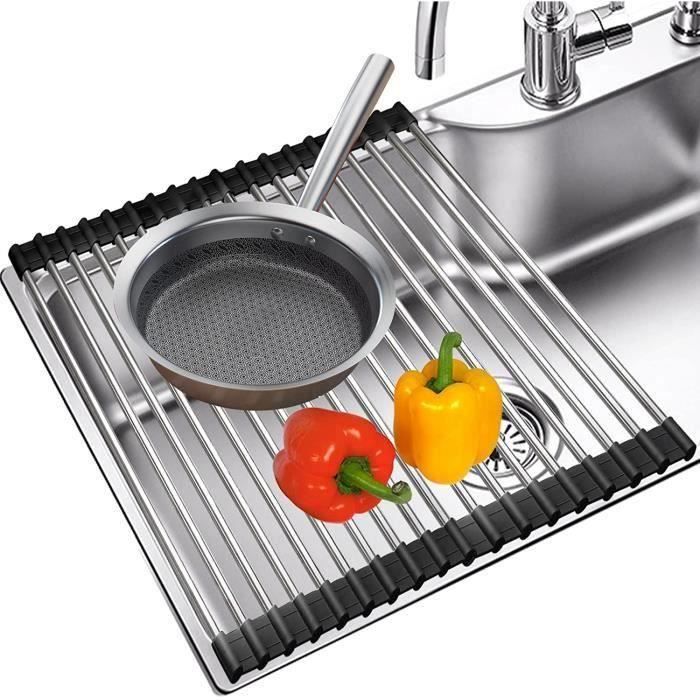 Panier d'évier de cuisine en acier inoxydable, panier triangulaire sans