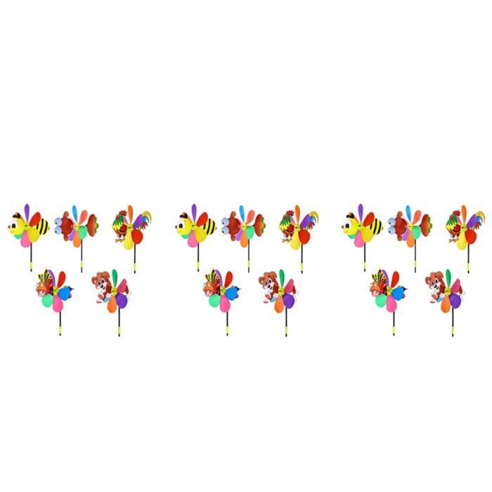 24 Pices Moulins Vent En Aluminium Pour Jardin Moulinet Arc