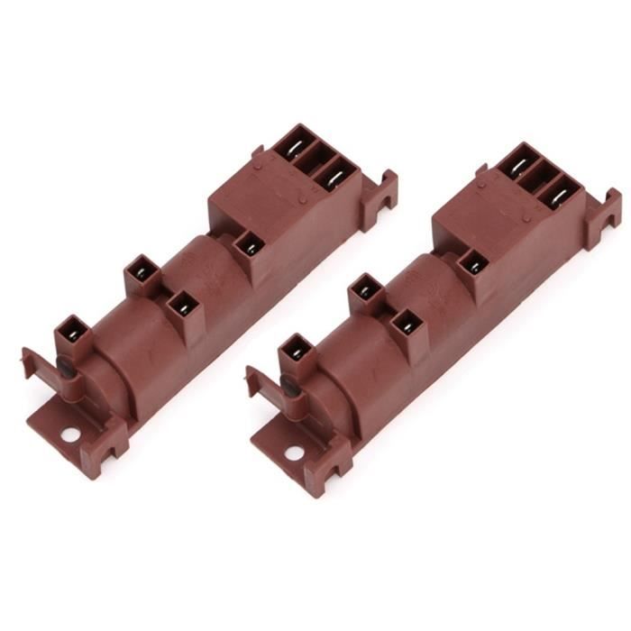 Lot De 4 Couvercles De Brûleurs Gaz SABAF - Tailles 55mm, 75mm (x2), 100mm - Fer émaillé Noir