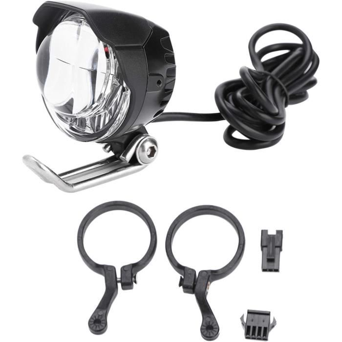 Phare Avant LED Pour Vélo électrique – étanche Avec Klaxon Intégré – Lampe EBike