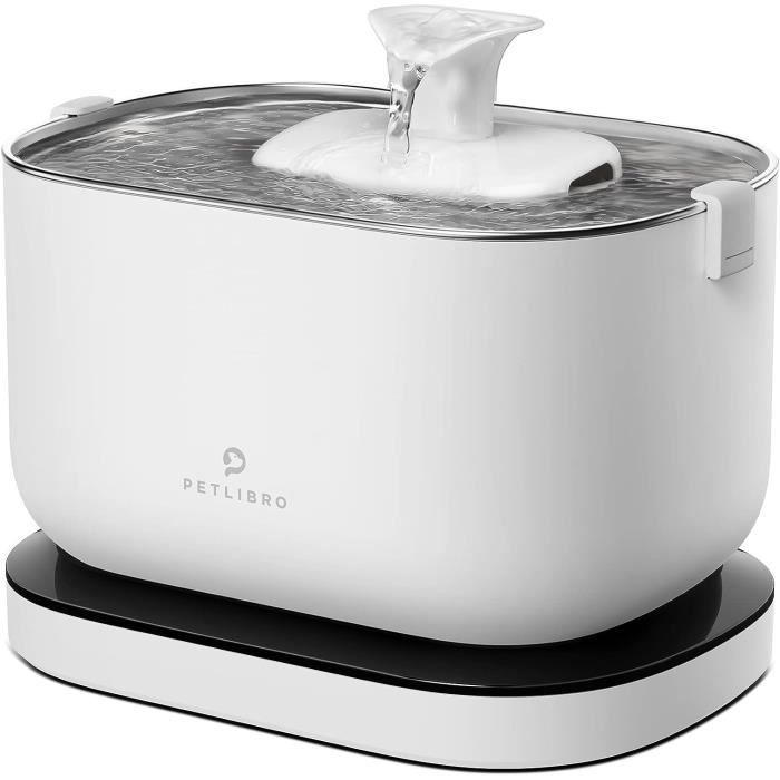 Fontaine à Eau Pour Chat Sans Fil - 3,2L, Batterie 4000 MAh - Détecteur De Mouvement, Ultra-silencieuse - 6