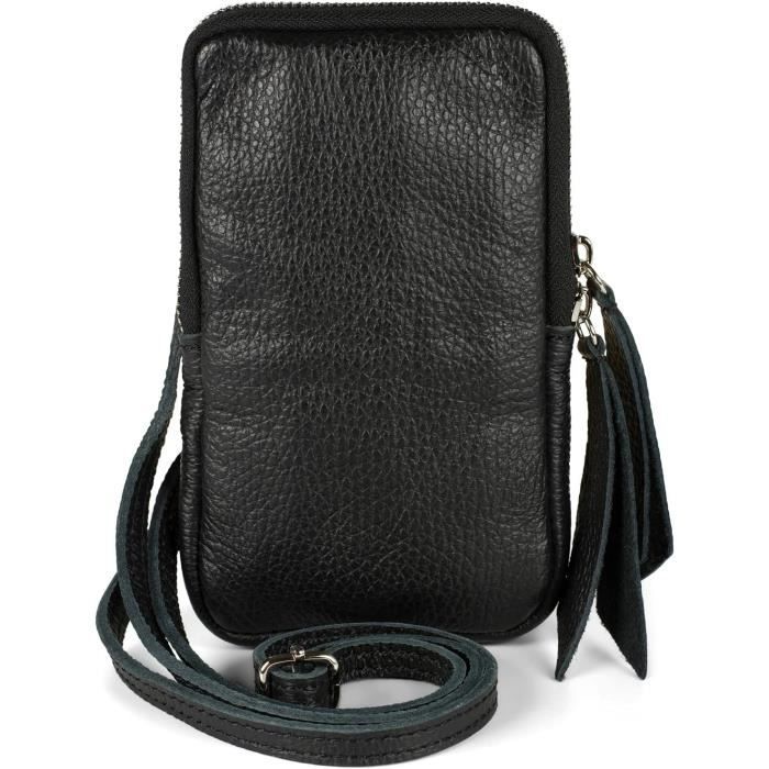Étui téléphone Louis Mobile Vachette Noir Silver – Jérôme Dreyfuss