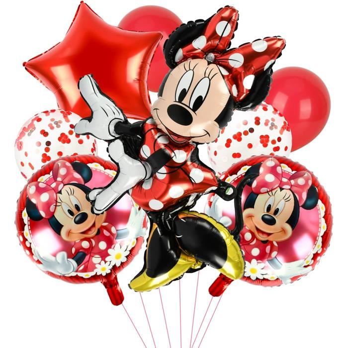Déco Anniversaire Minnie – Ballons Et Fournitures De Fête – Lot NEUF