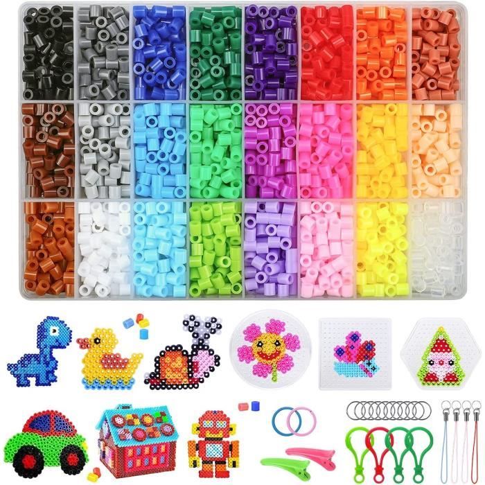 Jeu de perle á repasser,Mini perles hama pour enfants,panneau perforé,perler,perles fusibles
