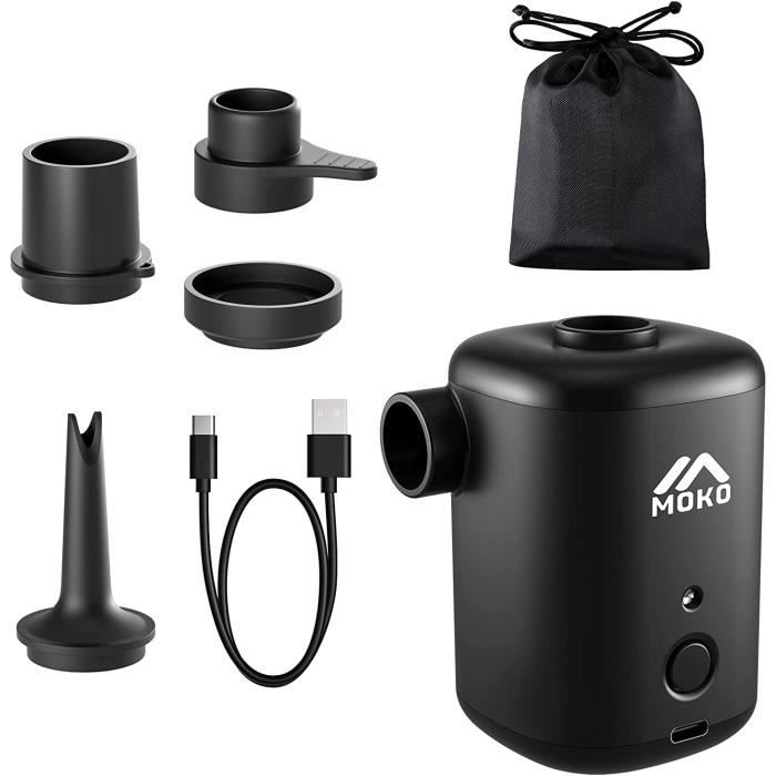 Gonfleur Électrique Portable Mini Pompe Rechargeable USB-C Pour Matelas Bouée - Gonfle Et Dégonfle Rapidement