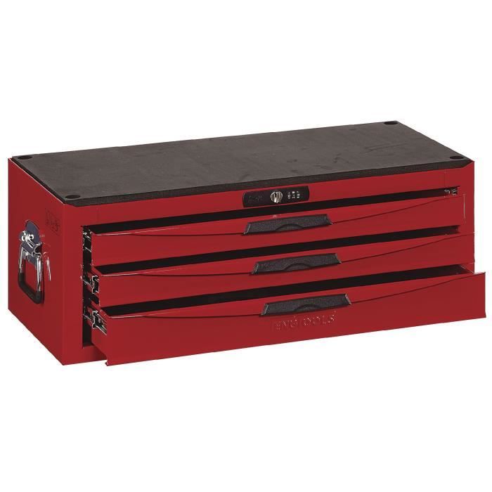 Plateau De Rangement Teng Tools - 4 Compartiments - Pour Vis, Boulons, Petits Outils - Avec Couvercle - S'emboîte Avec Le Système TC - 13