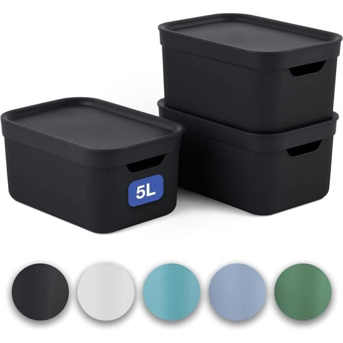 Jive Lot de 3 Boîte Rangement 16L Dekobox PP Recyclé