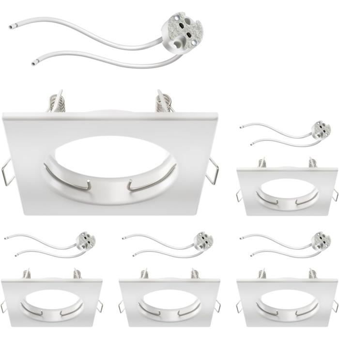 Ceiling Mounting Frame RIR Mounting Frame Chrome Matt Angular Led Halogen Mr16 50mm Incl Gu5 3 Socket 12 Pcs Ceiling Mounting Frame RIR Mounting Frame Chrome Matt Angular Led Halogen Mr16 50mm Incl Gu5 3 Socket 12 Pcs