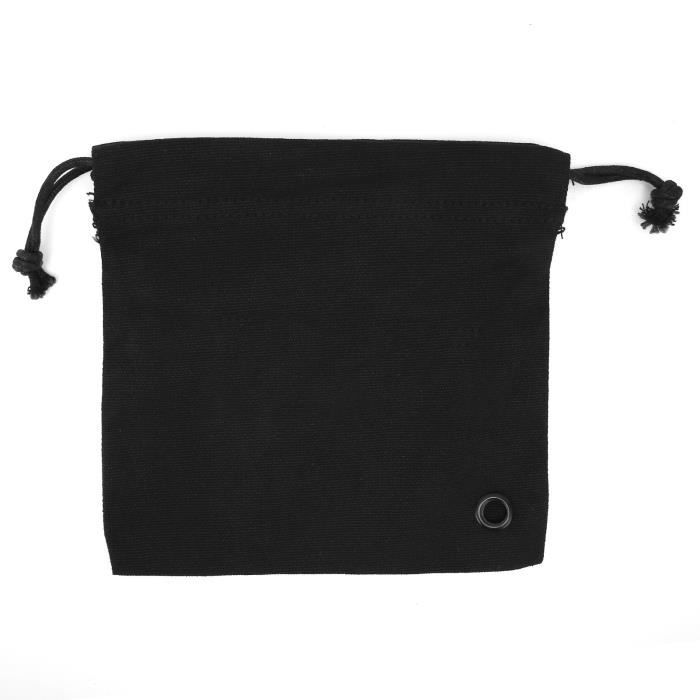 DBAILY 2 Sacs De Rangement Pour Casque Moto Vélo - Housse Protection Noire 44x48 Cm Avec Cordon De Serrage