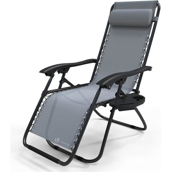 chaise longue relax Chaise Camping Chaise Longue de Jardin Chaise Chaise Longue Chaise Gris Casa. Pro 
