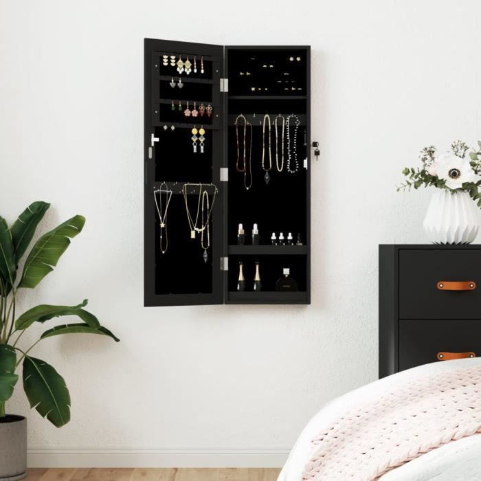 Armoire à Bijoux Detroit Avec Miroir - Design Industriel Et Rangement Malin