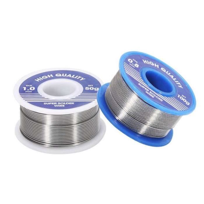 MGT01141-FIL DE SOUDURE,Rouleau de fil à souder 0.6mm 0.8mm 1.0mm 1.2mm 20g 30g 50g 100g, pour fer à souder, noyau de colophane, F