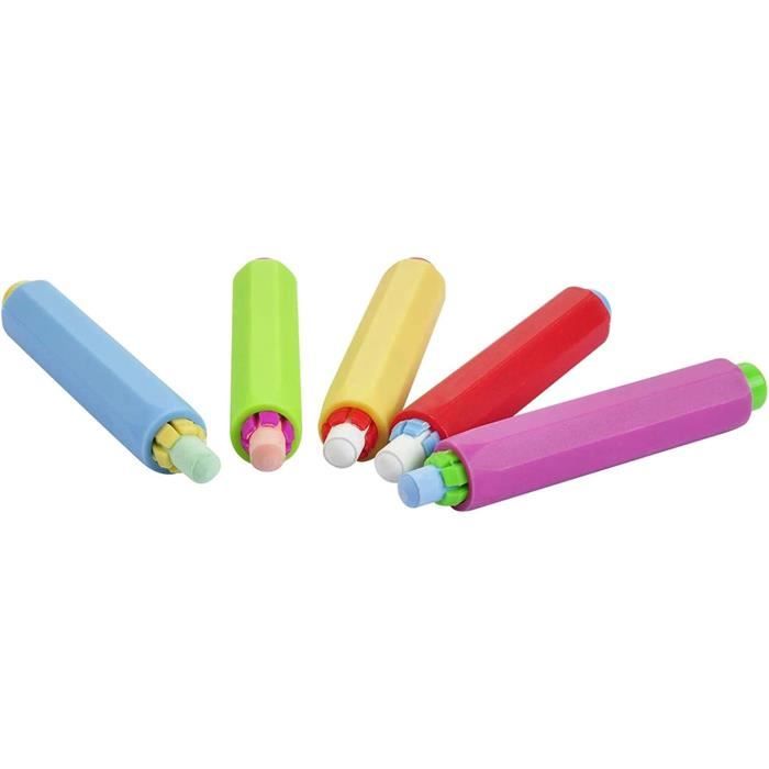 CLSSLVVBN 5 Pièces Porte-Craie Petite école Accessoires Salle De Classe Tableau Noir Craies En Plastique Clip Outil De Fixation Accessoire D'extension