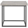 Luxe'9093Ergonomique -Table basse décor scandinave - Table de salon Table de thé Table gigogne 55 x 55 x 53 cm Aspect de béton-1