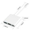 USB 3.0 Type C Adaptateur USB-C vers HDMI pour Apple Nouveau Macbook Compatible avec HDMI-1