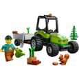 LEGO® City 60390 Le Tracteur Forestier, Jouet Remorque, Véhicule Agricole, Figurines Animaux-1