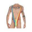 Mankini pour homme - OUT OF THE BLUE - Multicolore - Taille unique - Polyester-1