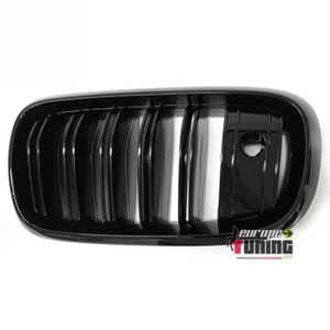 Kit De 2 Calandres Noir Brillant Pour BMW X5 F15 & X6 F16 - Style Double Lame - Pièce Neuve Générique