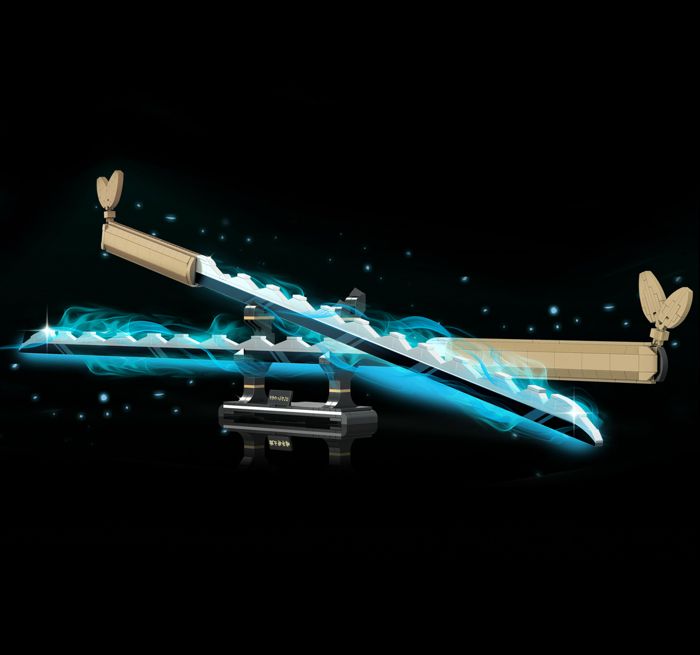 Katana Epée Demon Slayer Inosuke - Arme Jeu Construction 838 Pièces ...