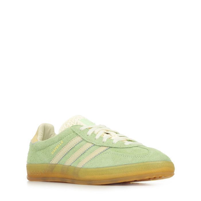 adidas gazelle silver green womens adidas Junior Gazelle Chaussures d'intérieur Jaune / Bleu royal main image 0