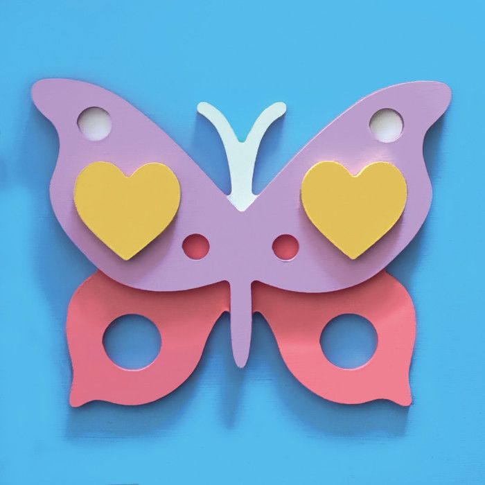 Kit Bricolage Papillon En Bois – 47 Pièces : 32 Papillons à Peindre, 12 Feutres Aquarelle, Autocollants Strass