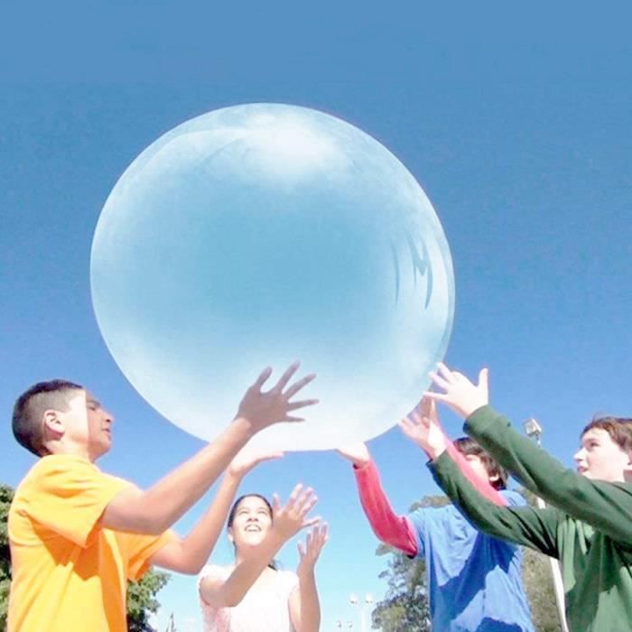 Jouet de boule à bulles pour enfants Gonflable Géant Eau Boule à bulles  Ballon de plage Balle de jardin Balle pour le jeu intérieur extérieur,  Boules de ballon en gelée en caoutchouc
