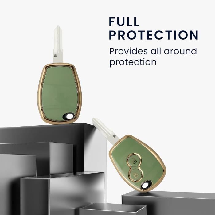 Coque Silicone Pour Clé De Voiture Renault - Neuf Kwmobile Référence KWM000010FQ018C
