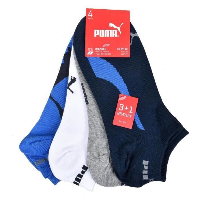 Chaussettes homme PUMA Socquettes SNEAKER Tige Courte Pack de 4 Paires 523  SNEAKER Pack de 4 paires 523 sneaker - Cdiscount Prêt-à-Porter