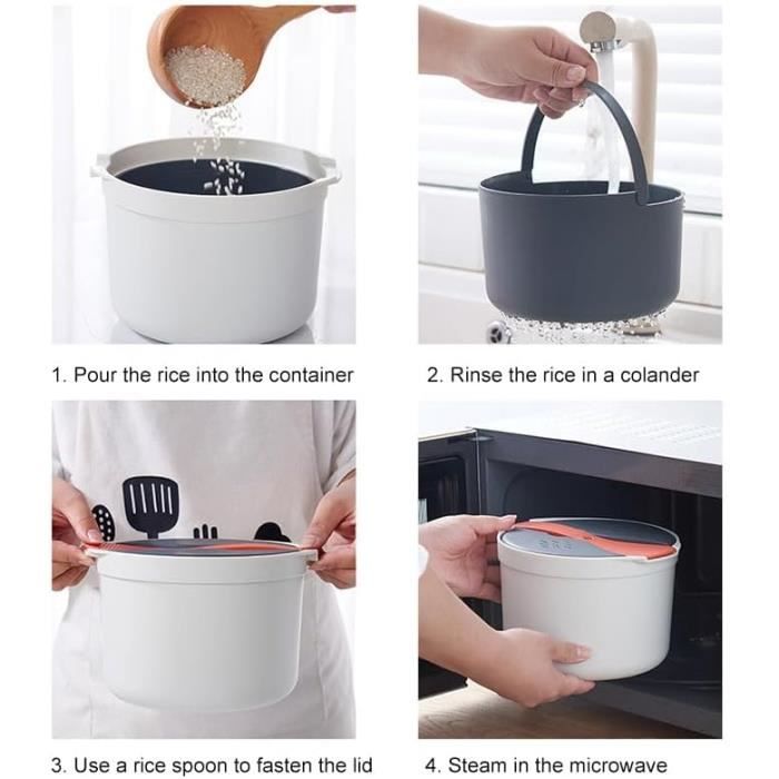 TUPPERWARE cuiseur a riz micro-ondes 2,2L bleu et vert | eBay