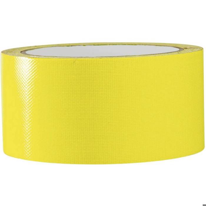 Ruban adhésif toilé 80FL5025EC TOOLCRAFT 80FL5025EC jaune fluorescent