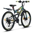 Vélo tout terrain - Licorne Bike - Strong - 26 pouces - Schwarz/Blau/Lime-2
