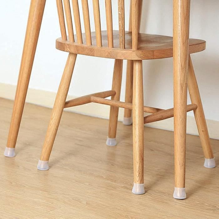 40pcs Silicone chaise casquettes pieds Anti-Scratches Feet Pads Appropriées  aux meuble jambes rondes 12-16mm Antidérapant feutre - Cdiscount Bricolage