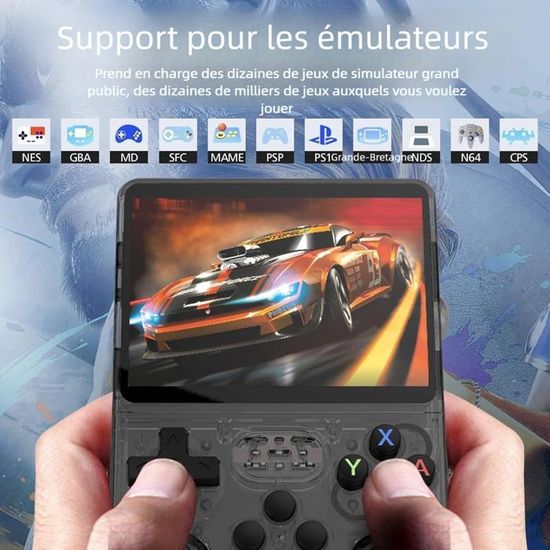 RGB20S Console de Jeux Portable avec 20000 Jeux, écran IPS 3,5 Pouces, Système Arkos Open Source, Game-Boy Rétro pour Adultes et Enfants, 16 G + 164 G, Bleu