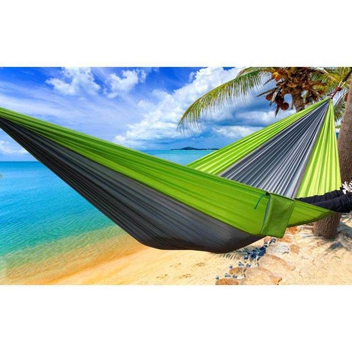 Hamac Camping USHOP Avec Moustiquaire - Ultra-léger 900g, Nylon Parachute, Charge 250kg, 260x140cm