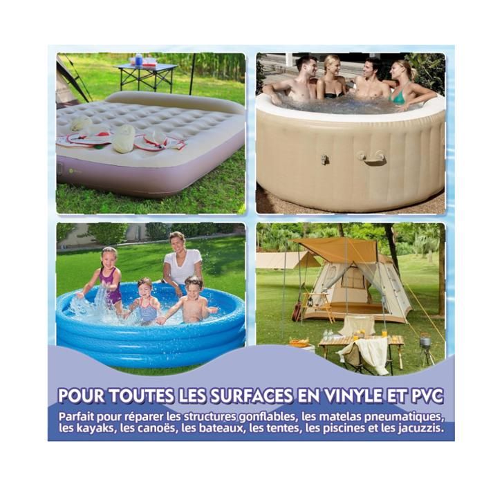 Kit Reparation Piscine,Kit Reparation Spa Gonflable,Kit De Réparation Piscine,Rustine Piscines