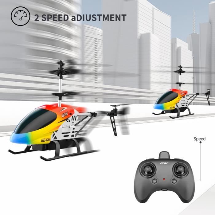 M5 Hélicoptère Télécommandé, 2.4GHz Hélicoptère RC à Maintien d'Altitude  3.5 Canaux avec Gyro et LED pour Adulte Enfant Débutant - Cdiscount Jeux -  Jouets