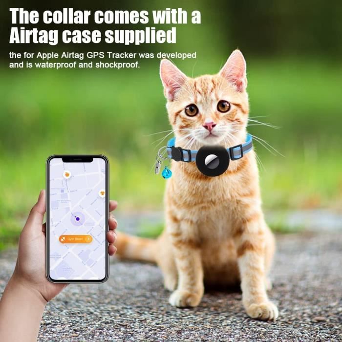 Étui De Protection En Nylon Pour Apple Airtag Pet Dog Cat Collier F