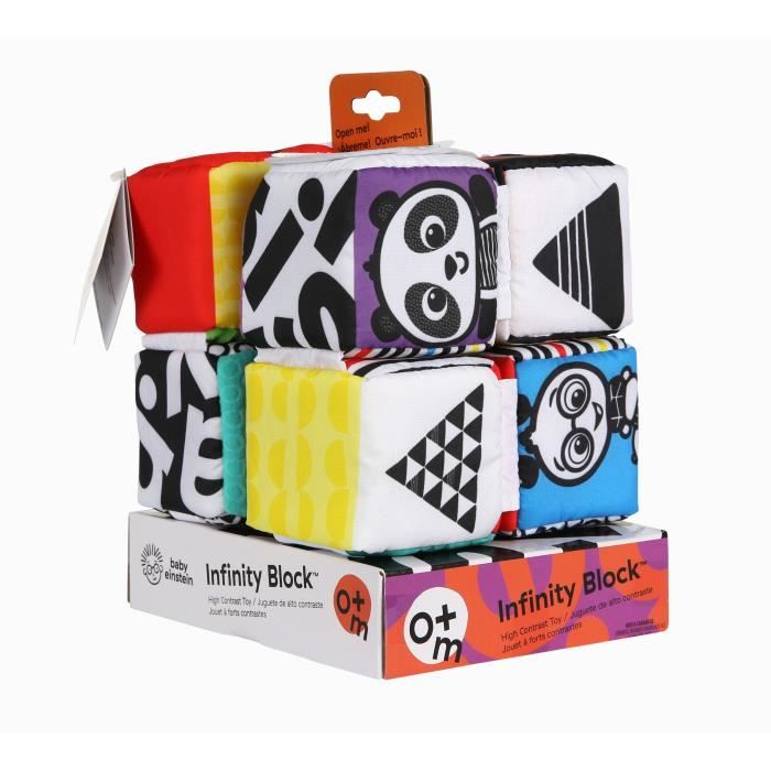 BABY EINSTEIN Cubes aux couleurs contrast es Infinity Block