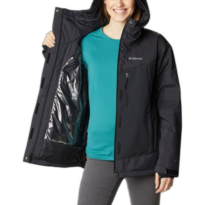 Columbia Benton Springs Veste polaire zippée pour femme Noir Taille XL, Noir, T-Grand