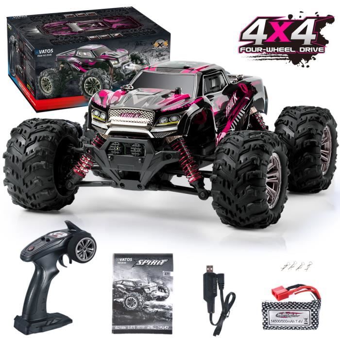 VATOS - Voiture Télécommandée 4WD - 26 km/h - Tout Terrain - Noir - Pour  Adulte et Enfant 8+ ans - Cdiscount Jeux - Jouets