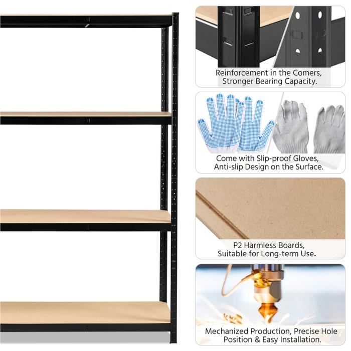 LINSY HOME Étagères De Rangement à 5 Niveaux, étagères De