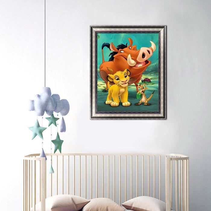 Kit Peinture Au Diamant Lion De La Forêt – Grand Format 80x160cm, Art Diamant Adulte, Déco Salon - 13